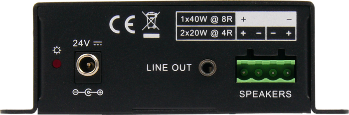 SY Electronics 2x20W Stereo Audio Amplifier with Mic Ducking & RS232 | SY-2A-20W Audio Amplifier SY Electronics