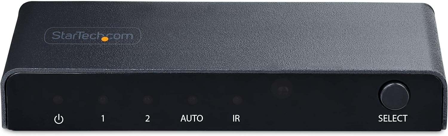 Startech 2-Port HDMI 2.1 Switch 8K@60Hz HDR10+ Auto & Manual Switching | 2PORT-HDMI-SWITCH-8K Video Switch Startech