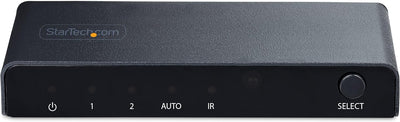 Startech 2-Port HDMI 2.1 Switch 8K@60Hz HDR10+ Auto & Manual Switching | 2PORT-HDMI-SWITCH-8K Video Switch Startech