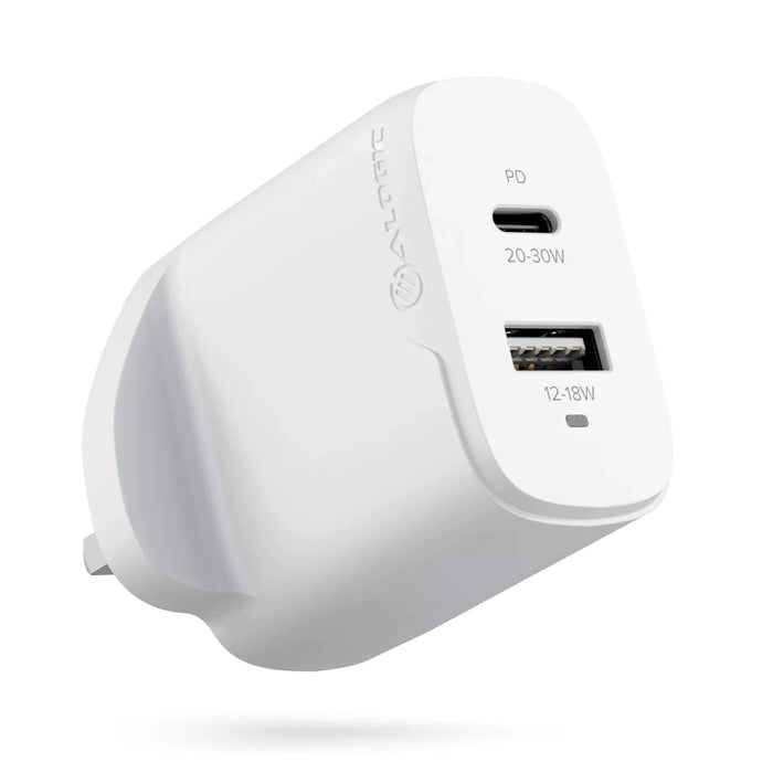 Alogic WCG2X32-UK 2 Port 32W Rapid Power USB-C GaN Wall Charger