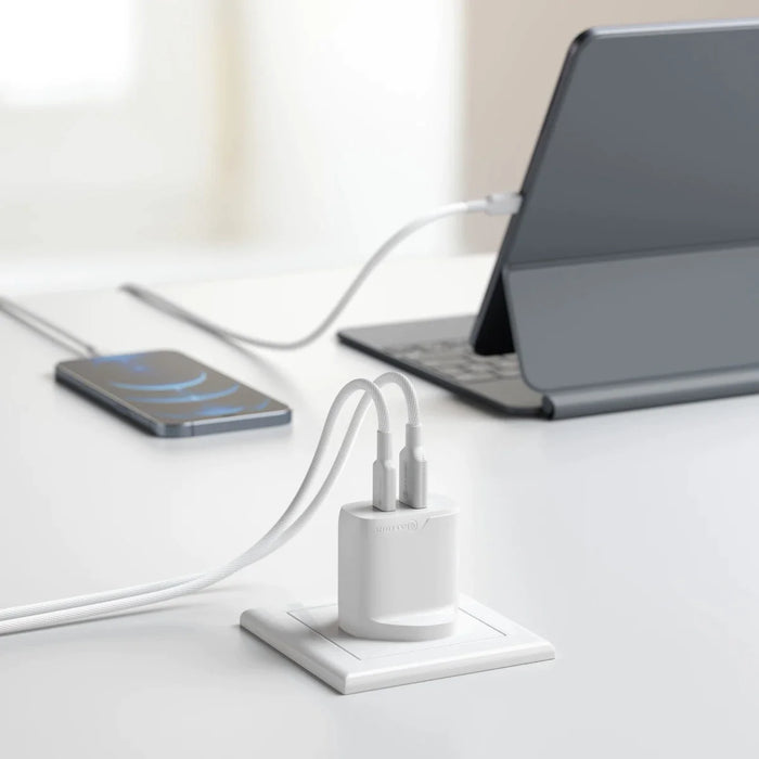 Alogic WCG2X32-UK 2 Port 32W Rapid Power USB-C GaN Wall Charger