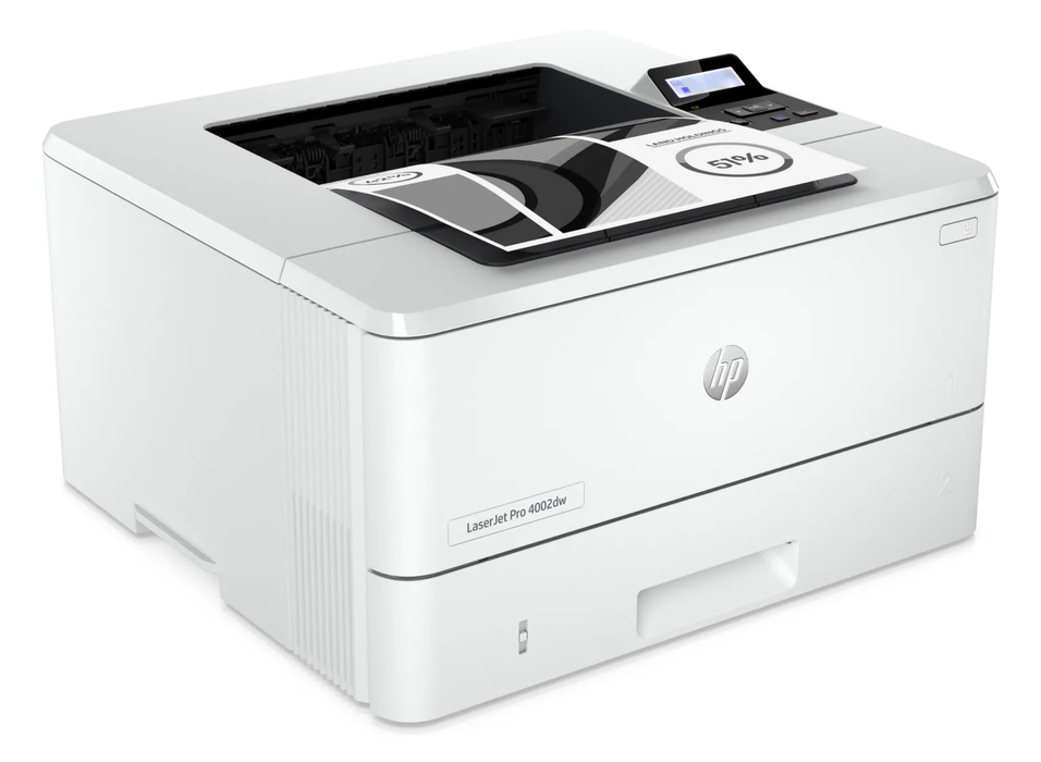 HP LaserJet Pro 4002dw Black and White Wireless Printer | 2Z606F#B19 Laser Printers HP
