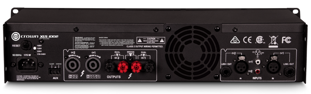 Crown XLS 1002 Two-channel, 350W @ 4Ω Power Amplifier