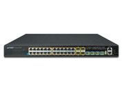 Planet Layer 3 24-Port 10/100/1000T 802.3at PoE + 4-Port 10G SFP+ Stackable Managed Switch | SGS-6341-24P4X Network Switch Planet