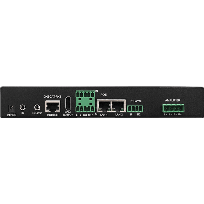 Aurora Multimedia DXE-CAT-RX3 HDBaseT Receiver w/Dual Relay & Audio AV Extender Aurora