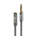 Lindy 2m 3.5mm Extension Audio Cable, Cromo Line | 35328 Lindy Audio Cable Lindy