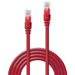 Lindy 2m Cat.6 U/UTP Network Cable, Red | 48033 Network Cable Lindy