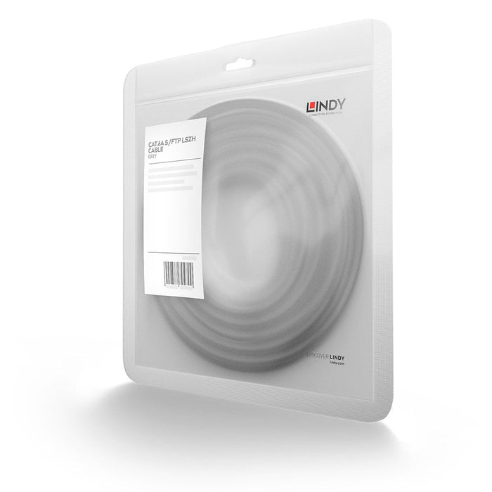 Lindy 2m Cat.6A S/FTP LSZH Network Cable, Grey | 45353 Network Cable Lindy