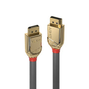 Lindy 2m DisplayPort 1.4 Cable, Gold Line | 36292 Audio / Video Cable Lindy