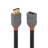 Lindy 2m DisplayPort 1.4 Extension Cable, Anthra Line | 36497