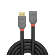 Lindy 2m DisplayPort 1.4 Extension Cable, Anthra Line | 36497 DisplayPort Cable Lindy