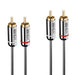 Lindy 2m Dual Phono Audio Cable, Cromo Line | 35346 Lindy Cable Lindy