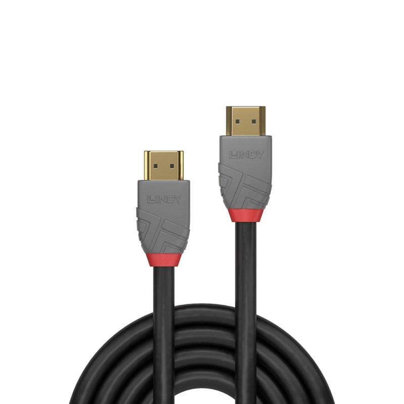Lindy 2m High Speed HDMI Cable, Anthra Line | 36963 HDMI Cable Lindy