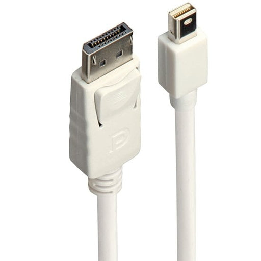 Lindy 2m Mini DisplayPort to DisplayPort Cable, White | 41057 Lindy HDMI Cable Lindy