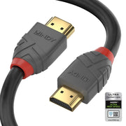 Lindy 2m Ultra High Speed HDMI Cable, Anthra Line | 36953 HDMI Cable Lindy