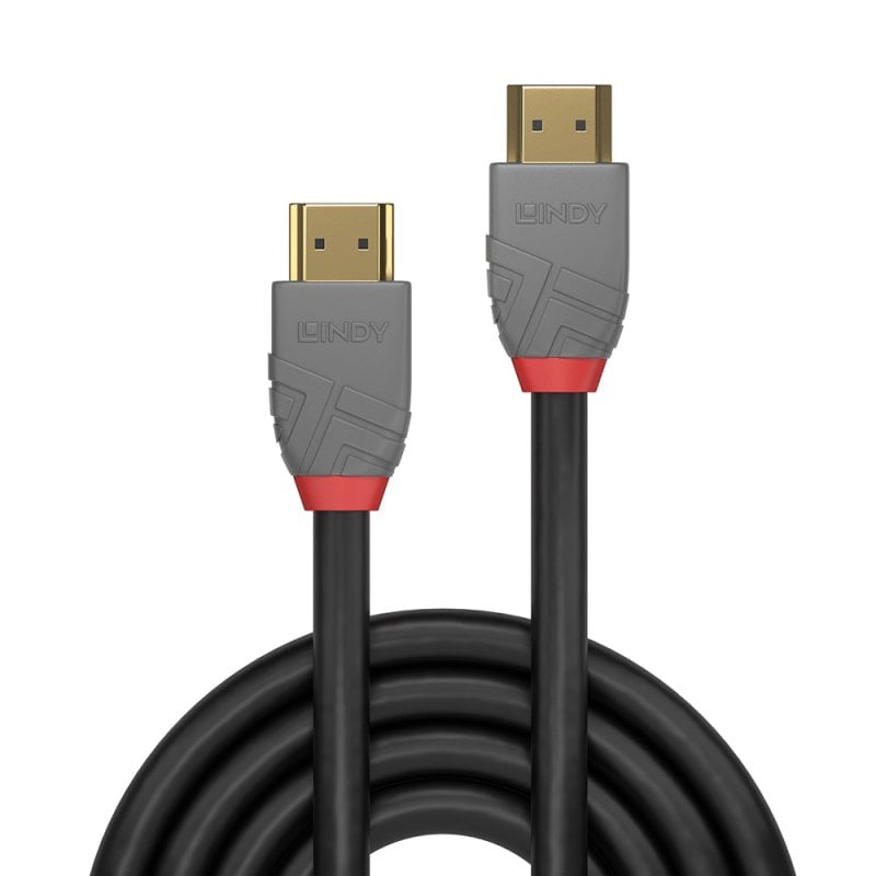 Lindy 2m Ultra High Speed HDMI Cable, Anthra Line | 36953 HDMI Cable Lindy