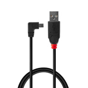 Lindy 2m USB 2.0 Cable - Type A to Mini-B, 90 Degree Right Angle | 31972 USB Cable Lindy