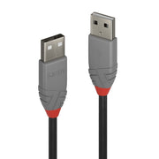 Lindy 2m USB 2.0 Type A to A Cable, Anthra Line | 36693 USB Cable Lindy