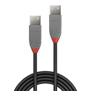 Lindy 2m USB 2.0 Type A to A Cable, Anthra Line | 36693 USB Cable Lindy