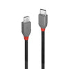 Lindy 2m USB 2.0 Type C to Micro-B Cable, Anthra Line | 36892