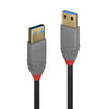 Lindy 2m USB 3.2 Type A Cable, 5Gbps, Anthra Line | 36752