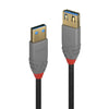 Lindy 2m USB 3.2 Type A Extension Cable, 5Gbps, Anthra Line | 36762