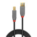 Lindy 2m USB 3.2 Type A to B Cable, 5Gbps, Anthra Line | 36742 USB Cable Lindy