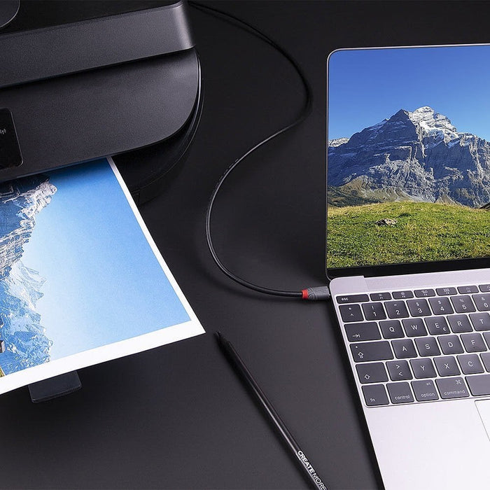 Lindy 2m USB 3.2 Type C to B Cable, Anthra Line | 36667 USB-C Cable Lindy