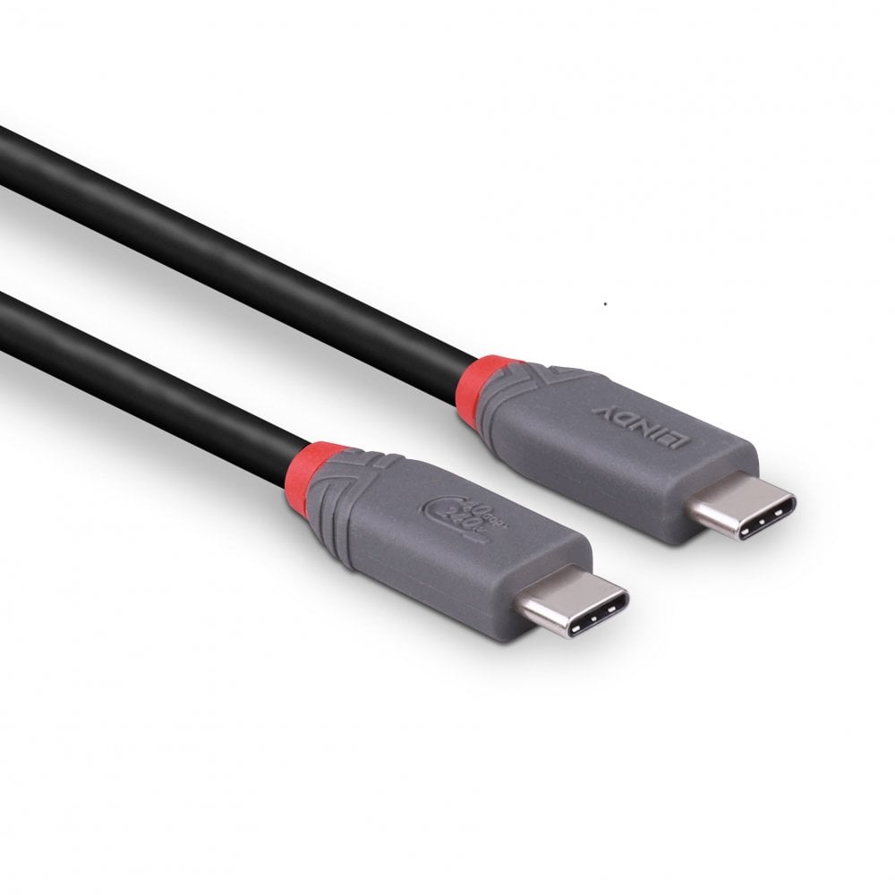 Lindy 2m USB 4 240W Type C Cable, Anthra Line | 36958 USB Cable Lindy