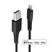 Lindy 2m USB Type A to Lightning Cable, Black | 31321 USB Cable Lindy