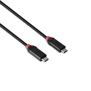 Lindy 2m USB4 240W Type C Cable, Black Line | 37002 USB Cable Lindy