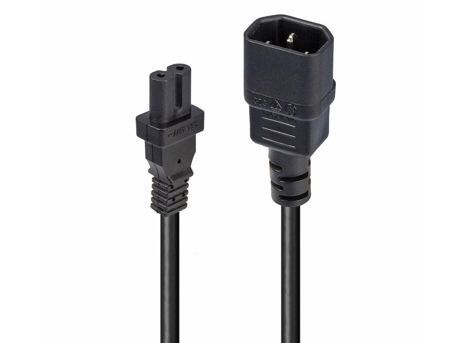 Lindy 2m IEC C14 to IEC C7 (Figure 8) Power Cable | 30312 Power Cable Lindy