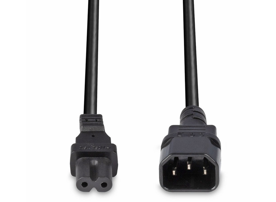 Lindy 2m IEC C14 to IEC C7 (Figure 8) Power Cable | 30312