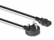 Lindy 2m UK 3 Pin Plug To IEC C13 Mains Power Cable, Black | 30433 Power Cable Lindy