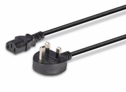 Lindy 2m UK 3 Pin Plug To IEC C13 Mains Power Cable, Black | 30433 Power Cable Lindy