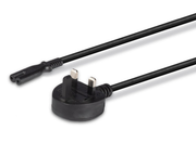 Lindy 2m UK 3 Pin Plug To IEC C7 Mains Power Cable, Black | 30444 Power Adapters & Inverters Lindy