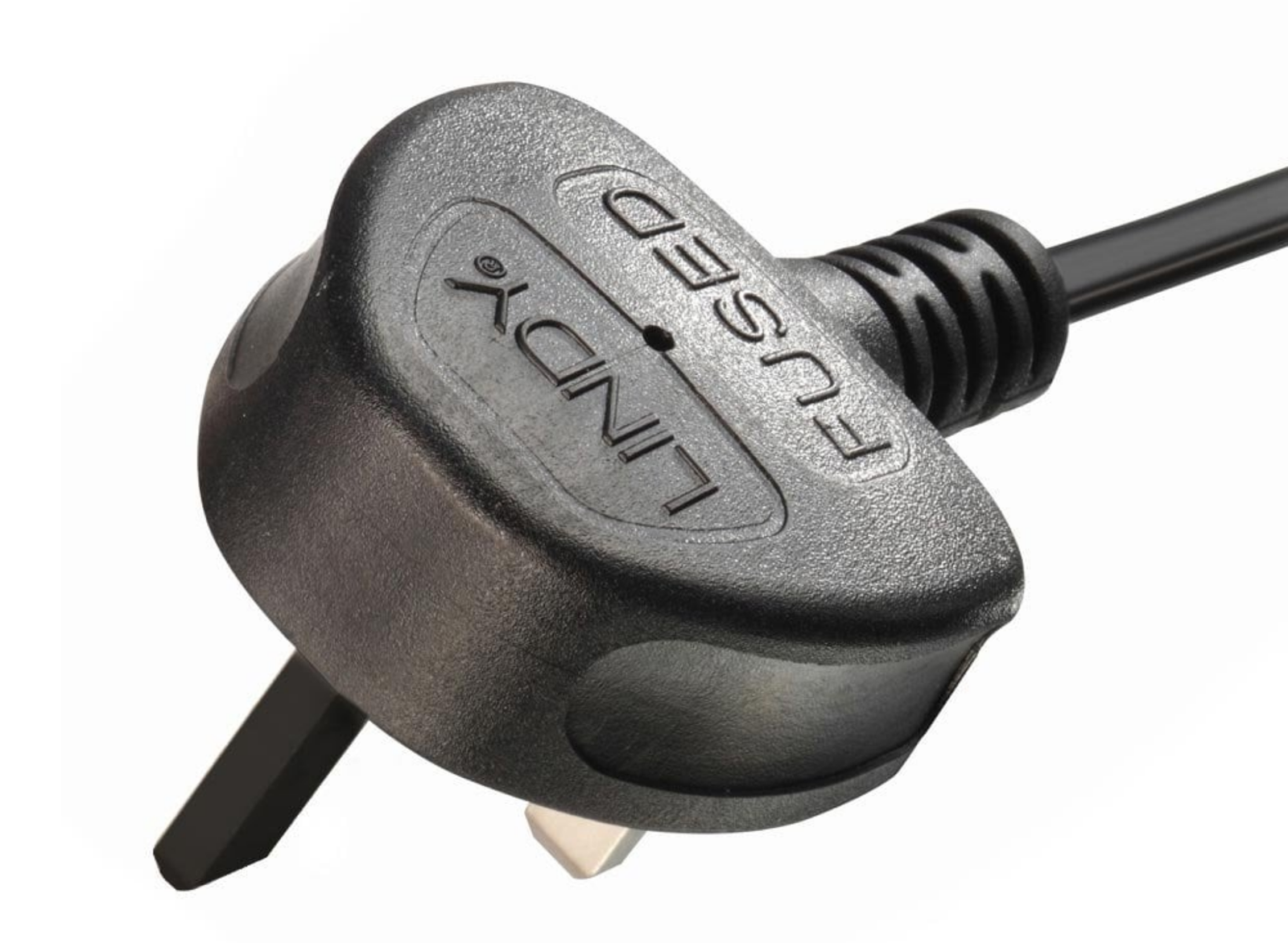 Lindy 2m UK 3 Pin Plug To IEC C7 Mains Power Cable, Black | 30444 Power Adapters & Inverters Lindy