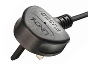Lindy 2m UK 3 Pin Plug To IEC C7 Mains Power Cable, Black | 30444 Power Adapters & Inverters Lindy