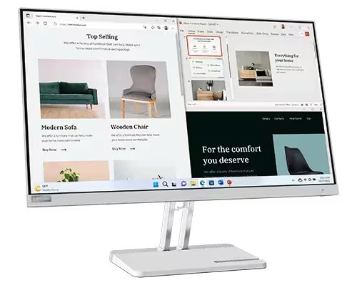 Lenovo L27e-40 27 Inch Full HD 100Hz Monitor Desktop Monitor Lenovo