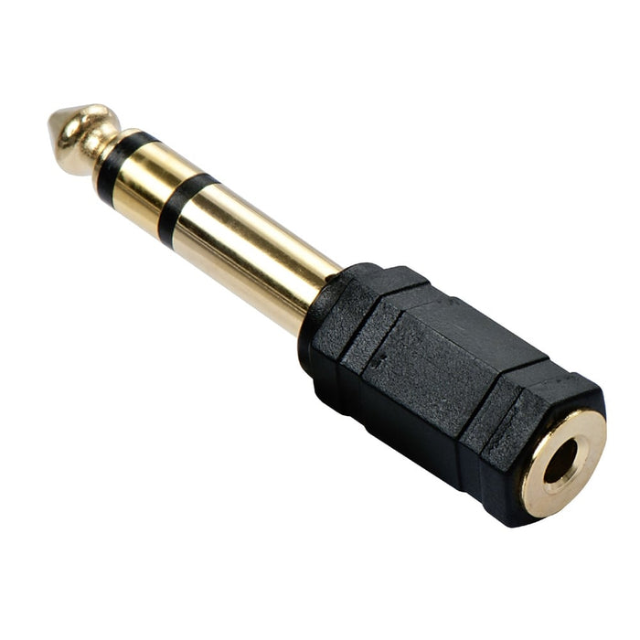Lindy 3.5mm Stereo Jack Female to 6.3mm Stereo Jack Male Adapter | 35620 Cable Gender Changers Lindy