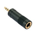 Lindy 3.5mm Stereo Jack Male to 6.3mm Stereo Jack Female Adapter | 35621 Cable Gender Changers Lindy