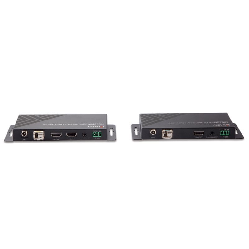 Lindy 300m/1000m Fibre Optic HDMI 4K60 IR RS232 & Audio Extender | 38174 AV Extender Lindy