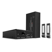 Lindy 300m Fibre Optic DisplayPort 1.2 & USB KVM Extender | 39376 AV Extender Lindy