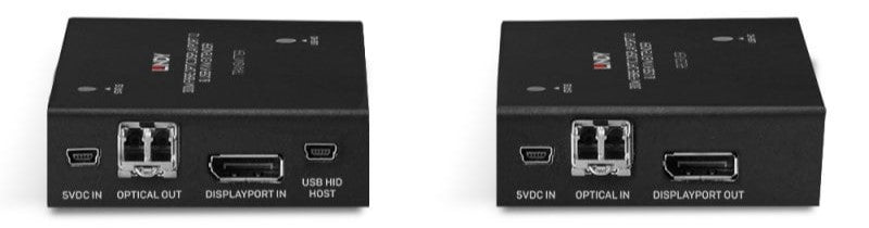 Lindy 300m Fibre Optic DisplayPort 1.2 & USB KVM Extender | 39376 AV Extender Lindy