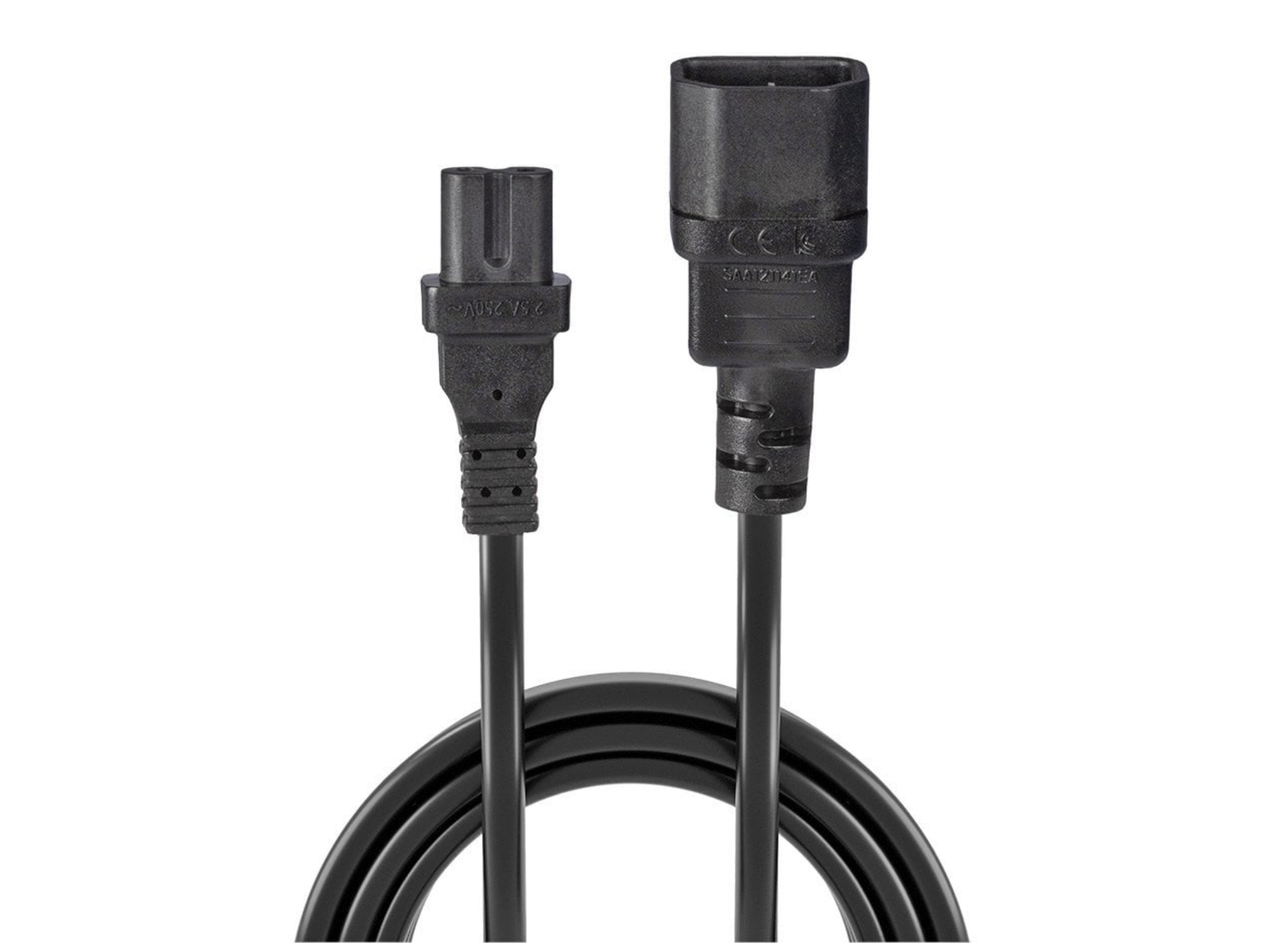Lindy 1m IEC C14 to IEC C7 (Figure 8) Power Cable | 30311 Power Cable Lindy