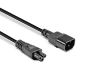 Lindy 3m C5 to C14 Mains Cable, Lead Free | 30342 Power Cable Lindy