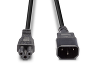 Lindy 3m C5 to C14 Mains Cable, Lead Free | 30342 Power Cable Lindy