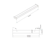 Multibrackets M Pro Series Wheelbase Supportbar - 750mm Mounting Accessory Multibrackets