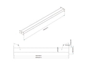 Multibrackets M Pro Series Wheelbase Supportbar - 1200mm Mounting Accessory Multibrackets