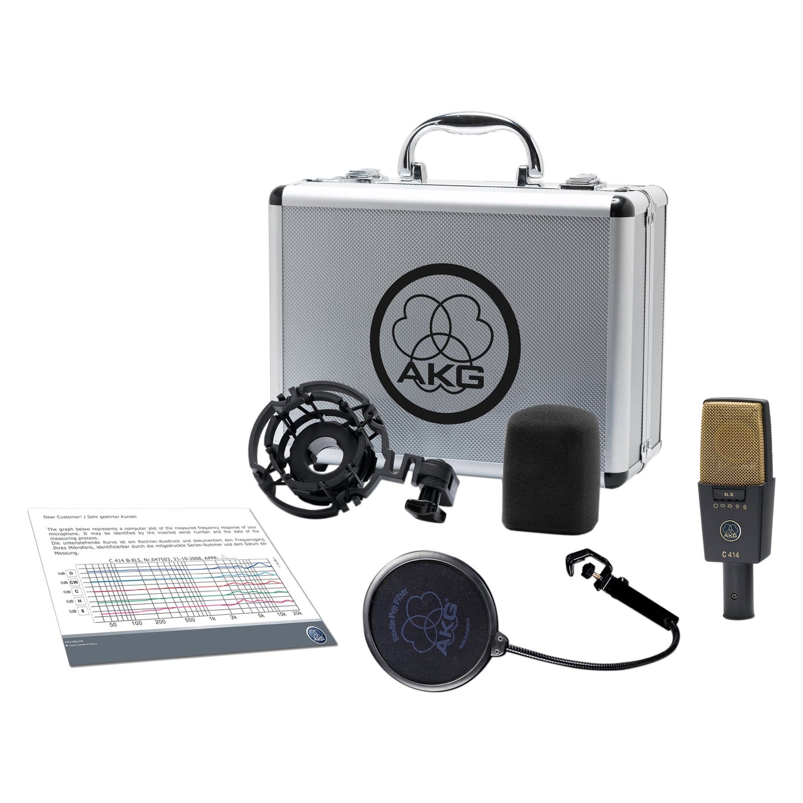 AKG C414 XLII Reference Multipattern Condenser Microphone | 3059X00060 Microphone AKG